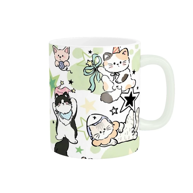 ماگ سرامیکی طرح گربه کیوت و فانتزی کد138