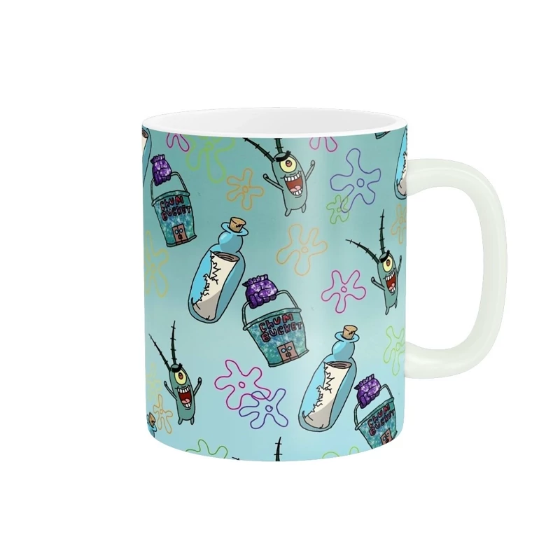 ماگ سرامیکی طرح باب اسفنجی پلانکتون کد194