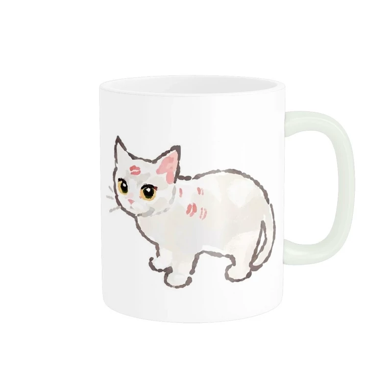 ماگ سرامیکی طرح گربه کیوت و فانتزی کد571