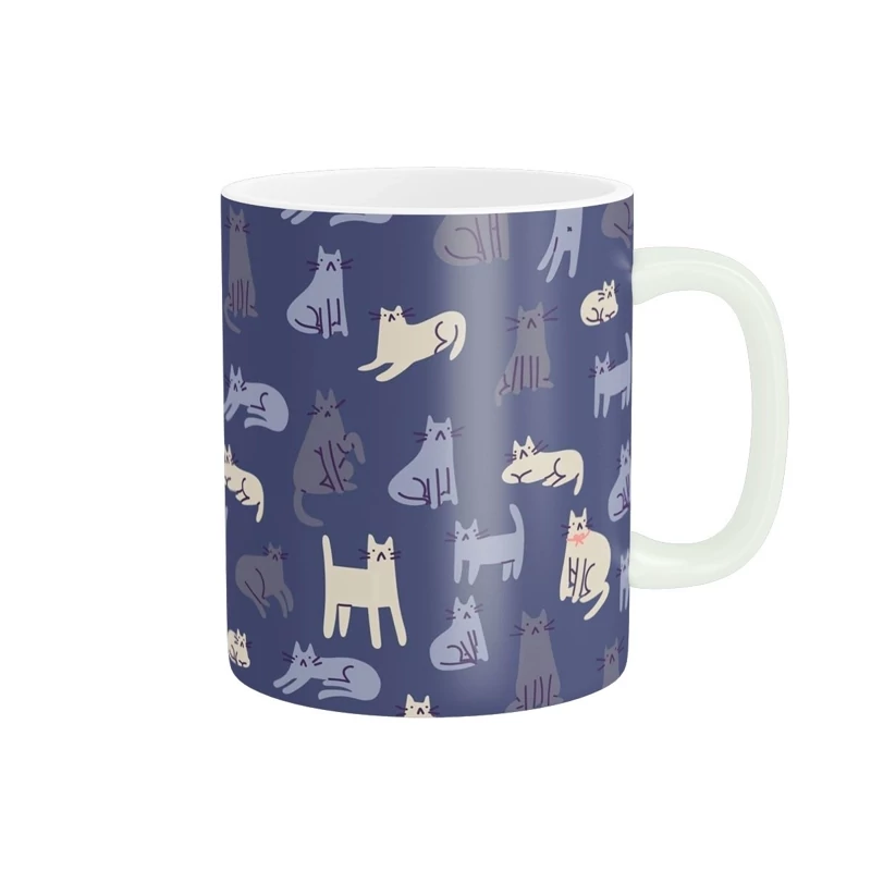 ماگ سرامیکی طرح گربه کیوت و فانتزی کد133