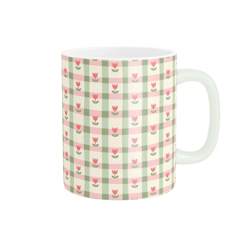 ماگ سرامیکی طرح گل کیوت و فانتزی کد530