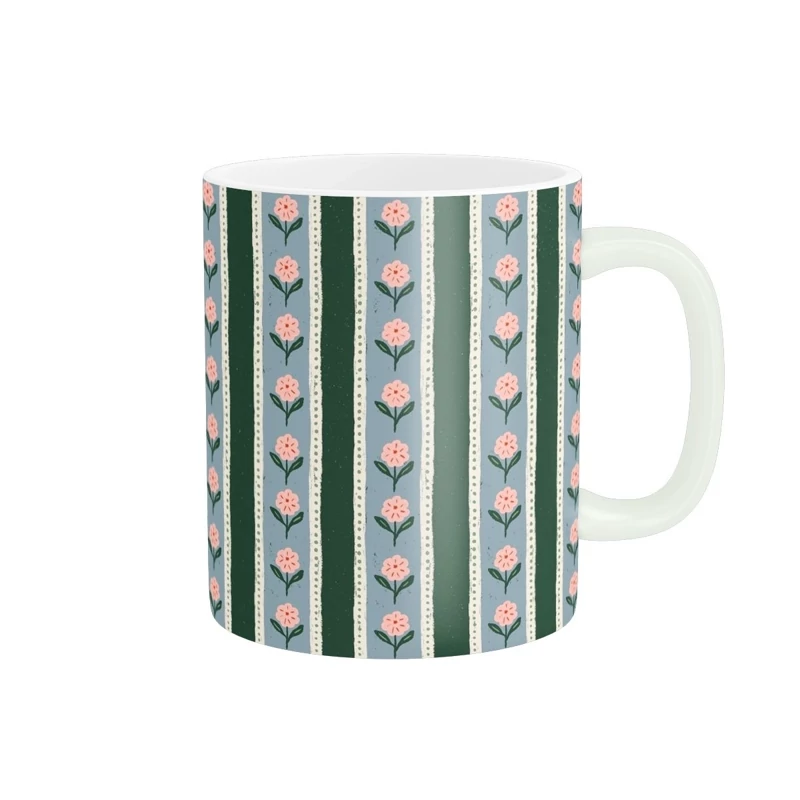 ماگ سرامیکی طرح گل کیوت و فانتزی کد689