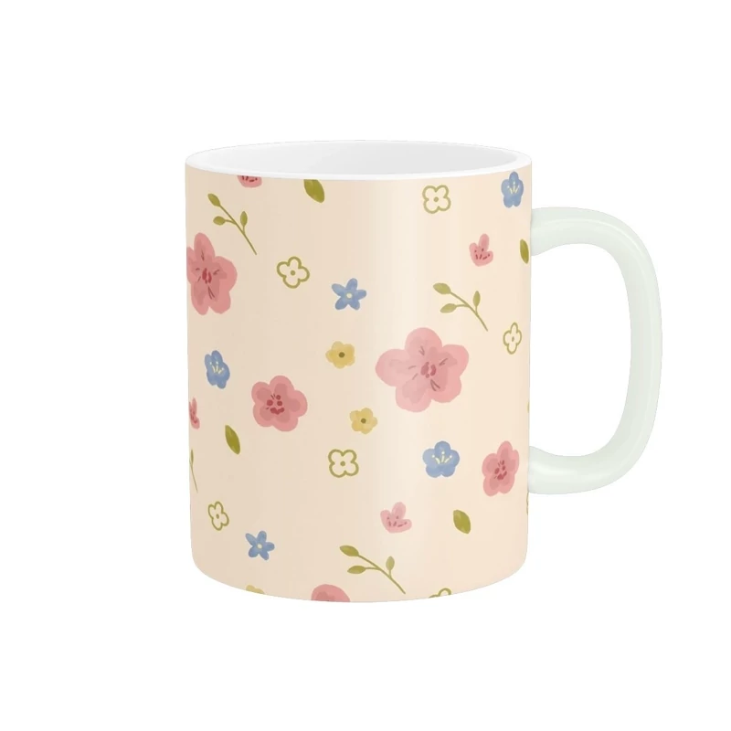 ماگ سرامیکی طرح گل کیوت و فانتزی کد419