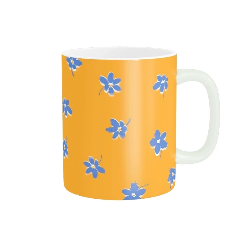 ماگ سرامیکی طرح گل کیوت و فانتزی کد793