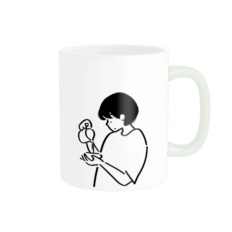 ماگ سرامیکی طرح دخترانه کیوت و فانتزی کد657