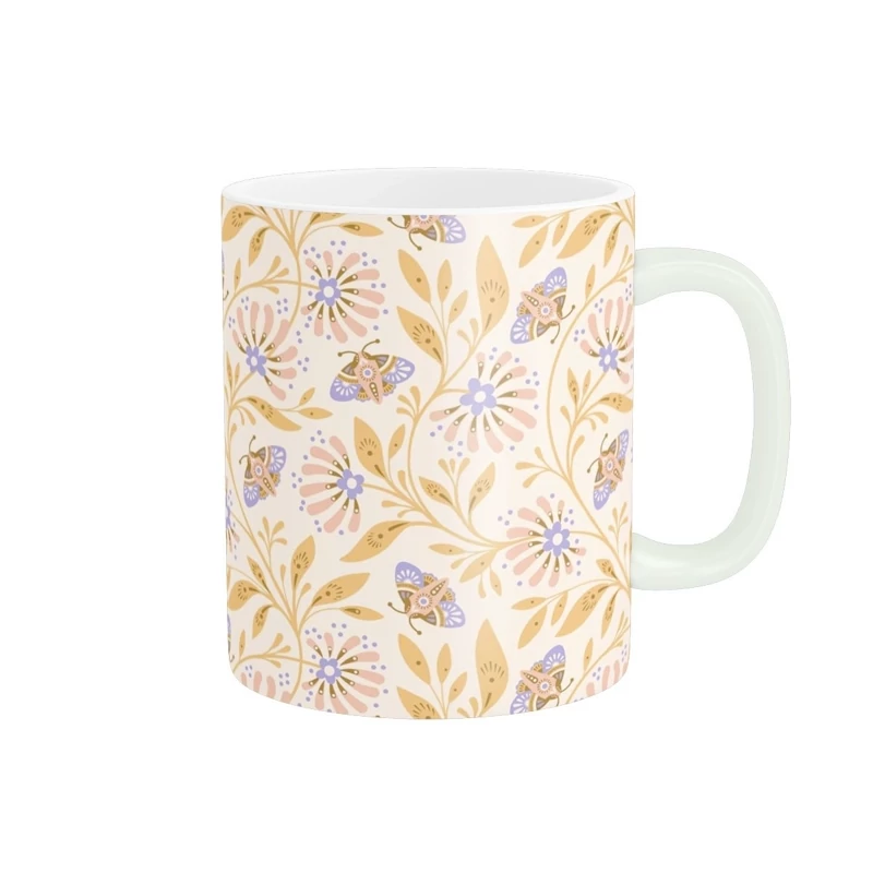 ماگ سرامیکی طرح گل کیوت و فانتزی کد773