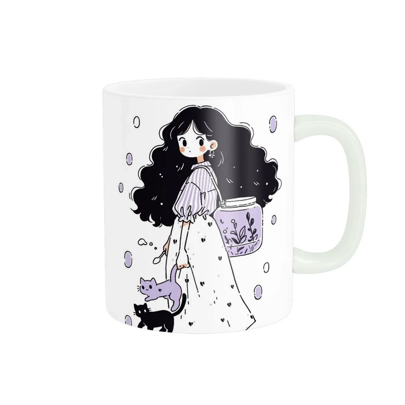 ماگ سرامیکی دخترانه کیوت و فانتزی کد913